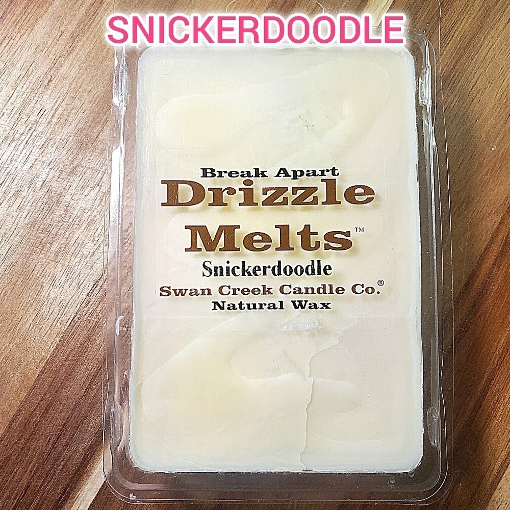 SNICKERDOODLE by SWAN CREEK CANDLE CO Drizzle Melts 100% Natural Wax 5.25 oz NWT